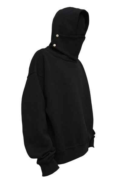 Men's Long Sleeve Hoodie with Mask - Damned Threads